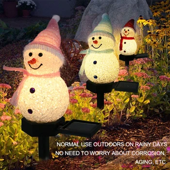 Āra Sniegavīrs Saules Led Gaismas Pasaku Gaismu Ziemassvētki Sērijas Karikatūra Ziemassvētku Gaismas Zālienu Lampas Dārza Dekorēšana Jauno Gadu 4