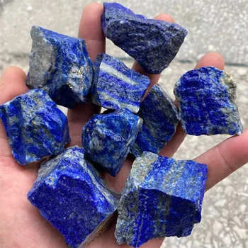 Dabas Lapis Lazuli Raupja Akmeņu Dziedināšanas Kvarca Kristāls Afganistānā Raw Minerālu Paraugiem Mājas Dekoru DIY Rotaslietas 0