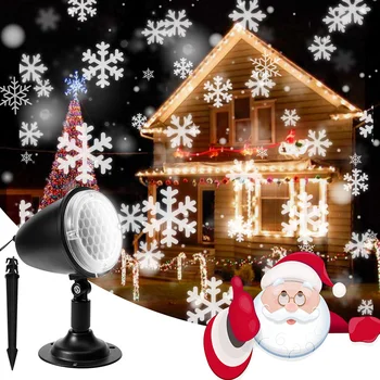 LED Skatuves Gaismas IP65 LED Sniegpārslas gaismas Ziemassvētku Dekori Sniegputenis Projektoru Ziemassvētki Atmosfēru Brīvdienu Puse Lampas Patio Apgaismojums
