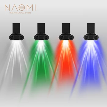 NAOMI 4 Krāsas LED Ģitāra Pakaramais Wall Mount Bracket Turētāja Āķis Akustisko/Elektrisko Ģitāru Turētājs Dekoratīvās Mājām/Studio Sienas 0