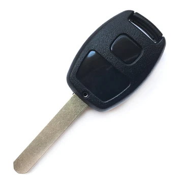 2 Taustiņu Tālvadības Atslēgu apvalks Priekš Honda Accord, Cr-V Civic Ieskatu Ridgeline 2007. - 2013. Gadam Nomaiņa Automašīnas Atslēgas Fob Segtu neslīpēts Asmens