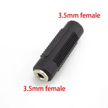 3.5 mm Jack Savienotāju apzeltīts 3.5 mm Sieviešu 3.5 mm Sieviešu Jack plug audio Stereo Savienotāju, Kontaktligzdu Adapteri savienotāji 0