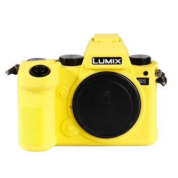 Sabiezēt Pretslīdes Mīksta Silikona Gumijas seguma kameras korpusa par Panasonic LUMIX S5 Gadījumā DSLR Soma